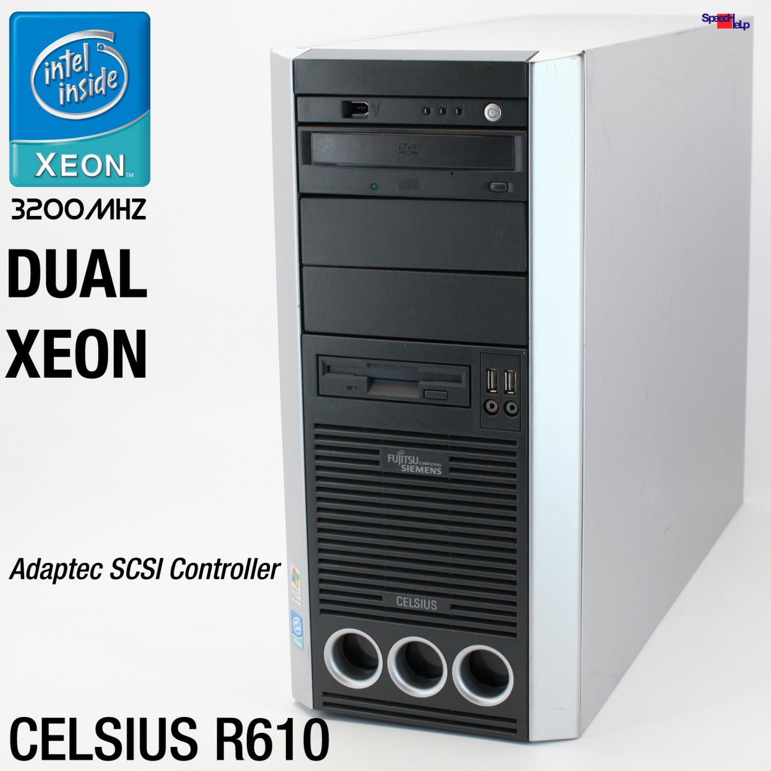 FSC Fujitsu Siemens Celsius R610 4GB Dual Xeon Computer WorkstationPS150-D1357
