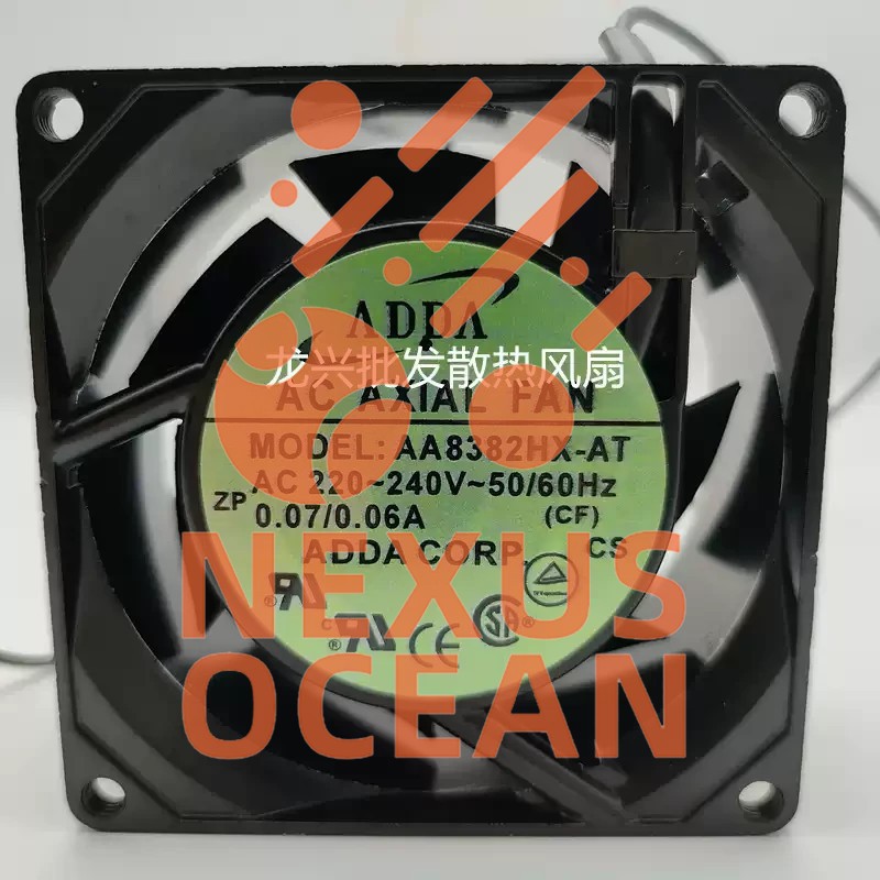 1PCS ADDA   AA8382HX-AT 8038 220V 0.07A  8CM AC Motor Cooling Fan