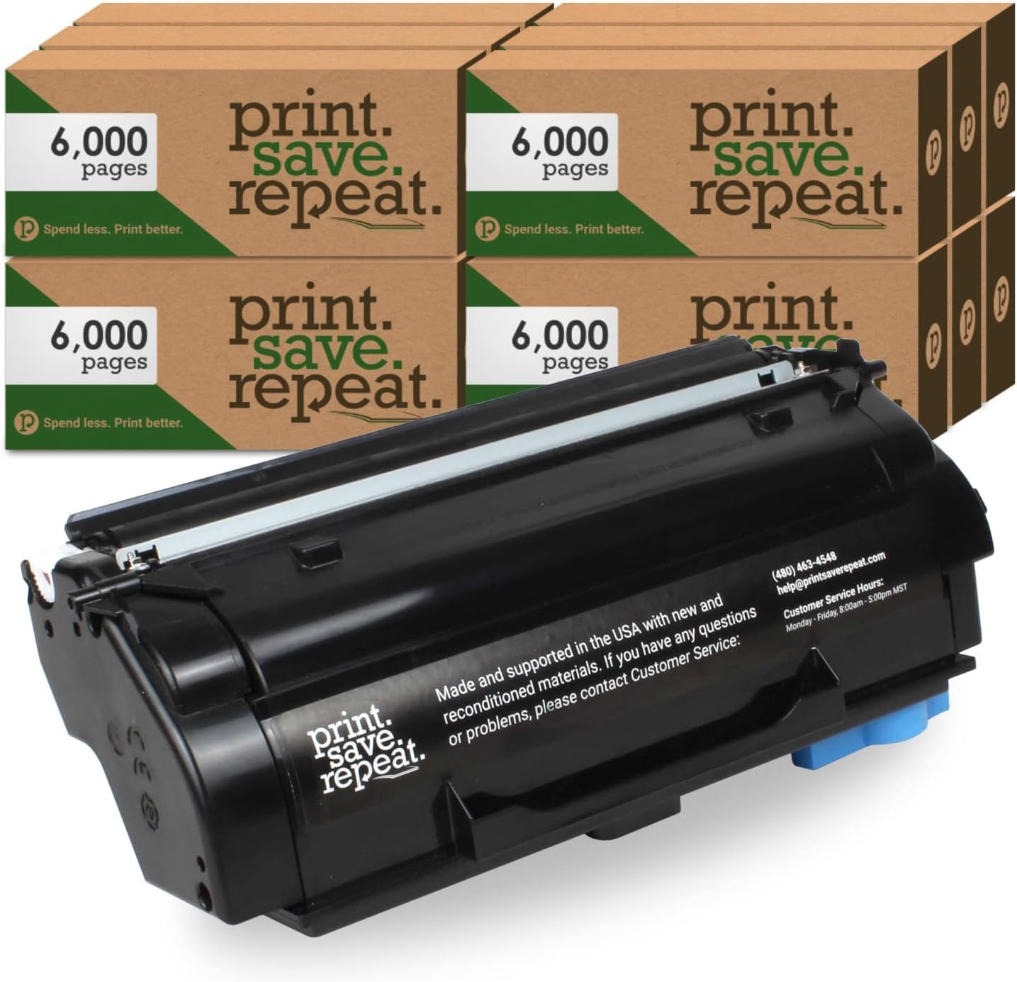Print.Save.Repeat. Case of 12 Lexmark B341X00 Toner Cartridges for B3442, MB3442