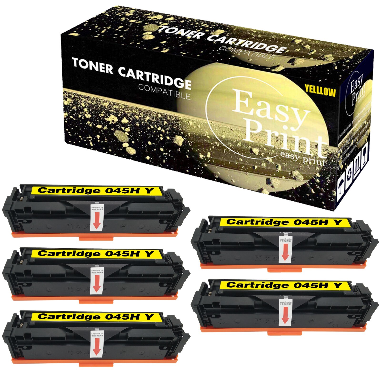 5PK 045H 45H Toner Cartridge imageCLASS 633Cdw LBP612C Printer Yellow