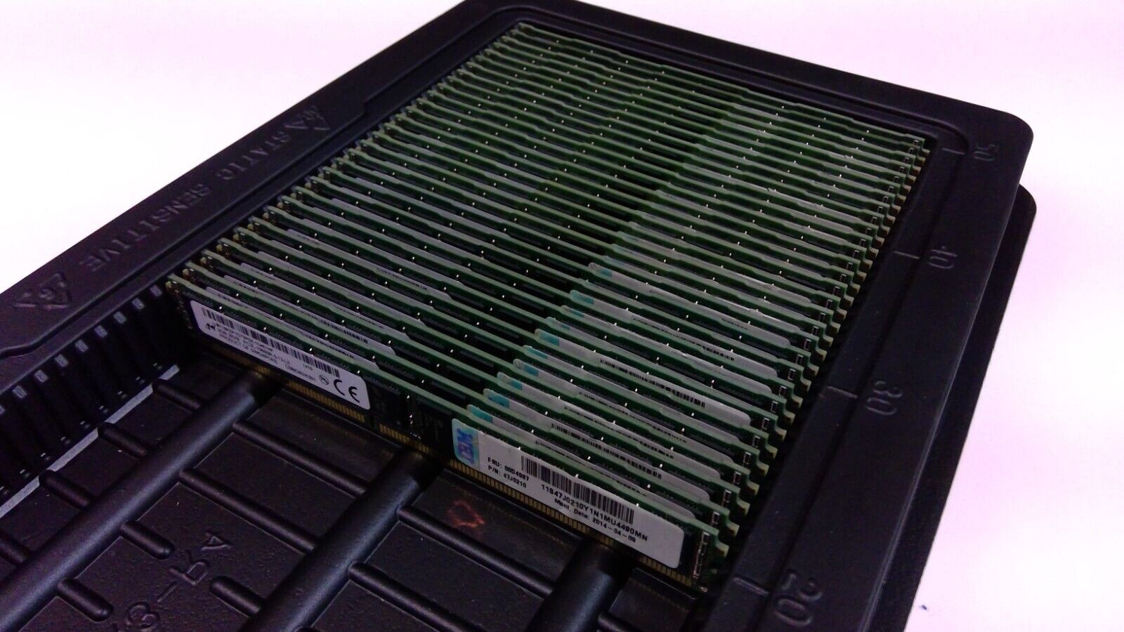 LOT OF 30 IBM 8GB PC3-12800 1600MHZ 47J0210 mt18kdf1g72pdz-1g4e1hf