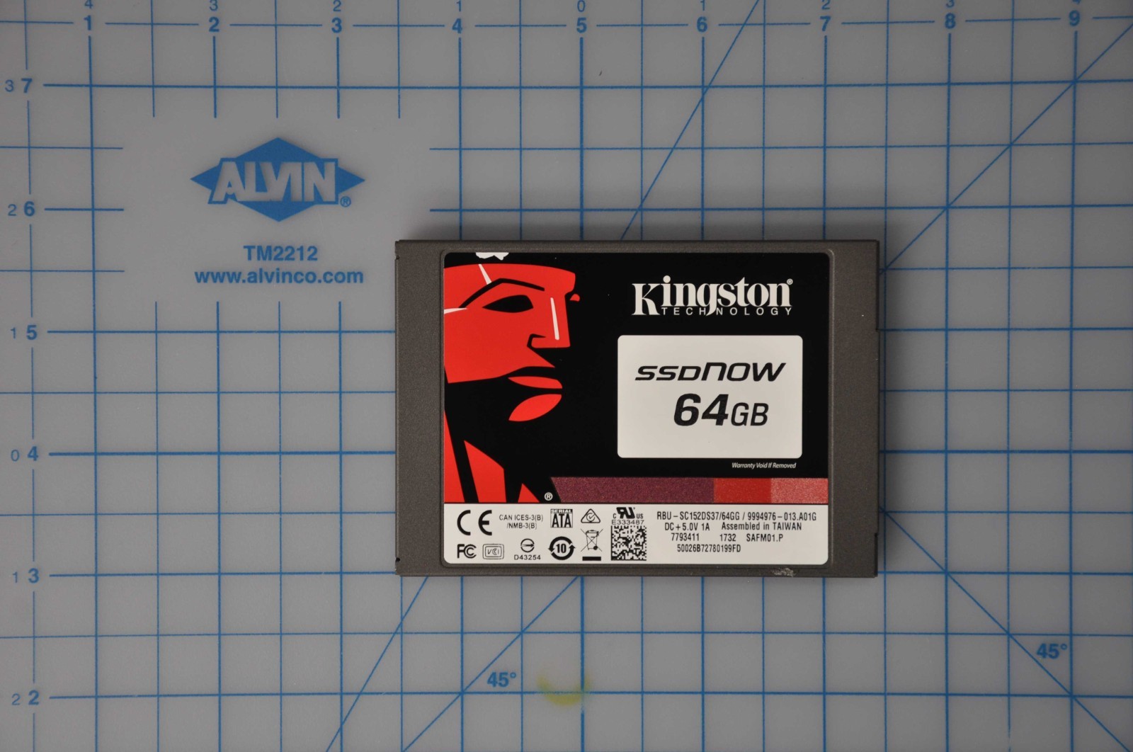 KINGSTON  SSD 64GB Solid State Drive used SC152DS37/64GG