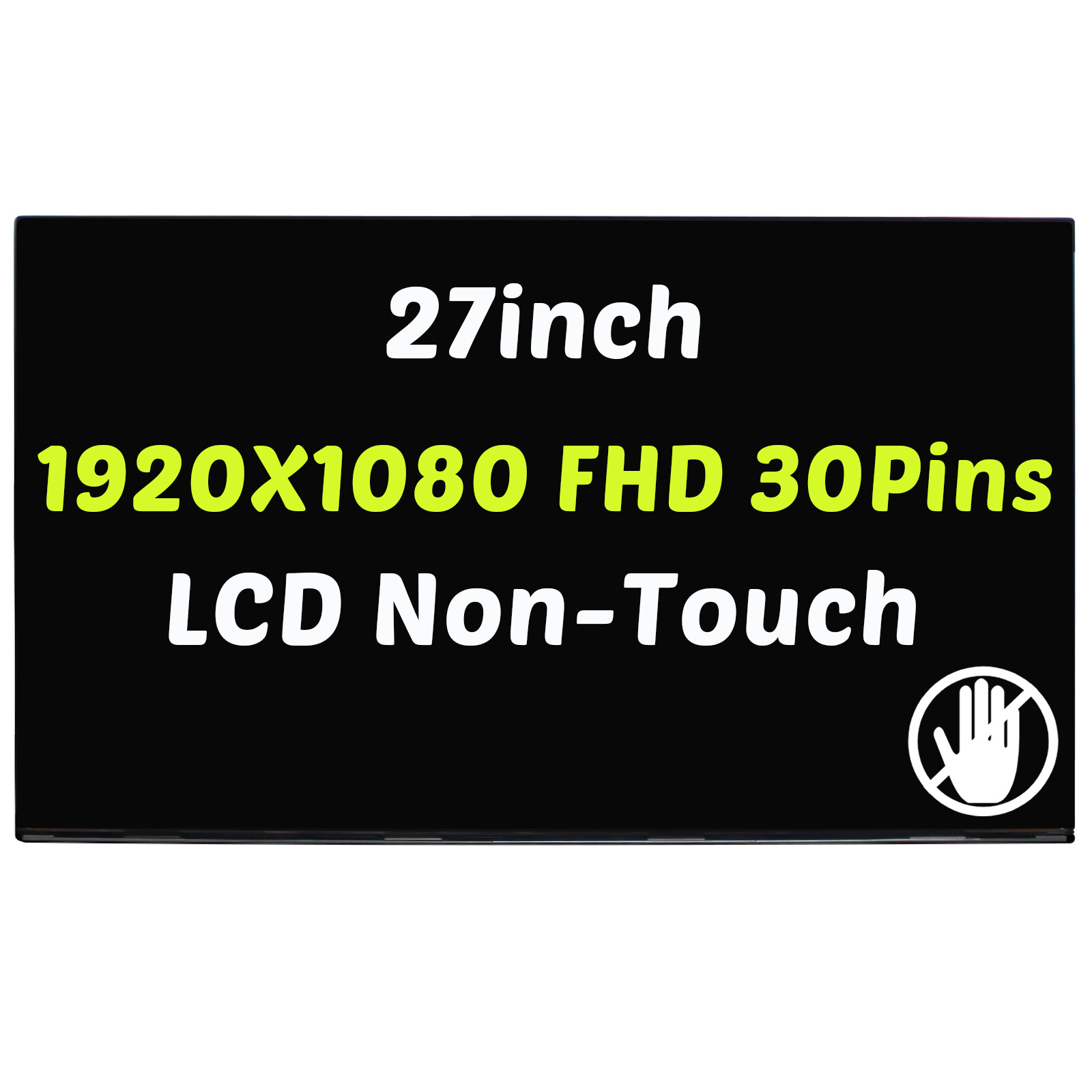 27in WLED LCD Display FHD 30Pins Non-Touch for HP 27-C 27-CB0000LA 27-CB0001LA