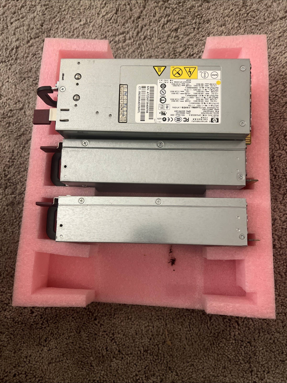 (Lot of 3) HP DPS-800GB A 1000W Server Switching PSU 379123-001