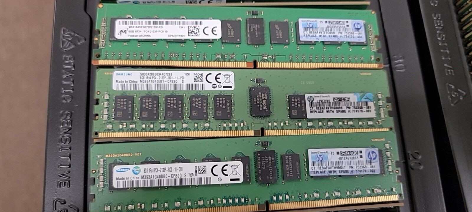 HP 752368-081 774170-001 726718-B21 8GB Smsung/MT  1RX4 PC4-2133P  Server Memory
