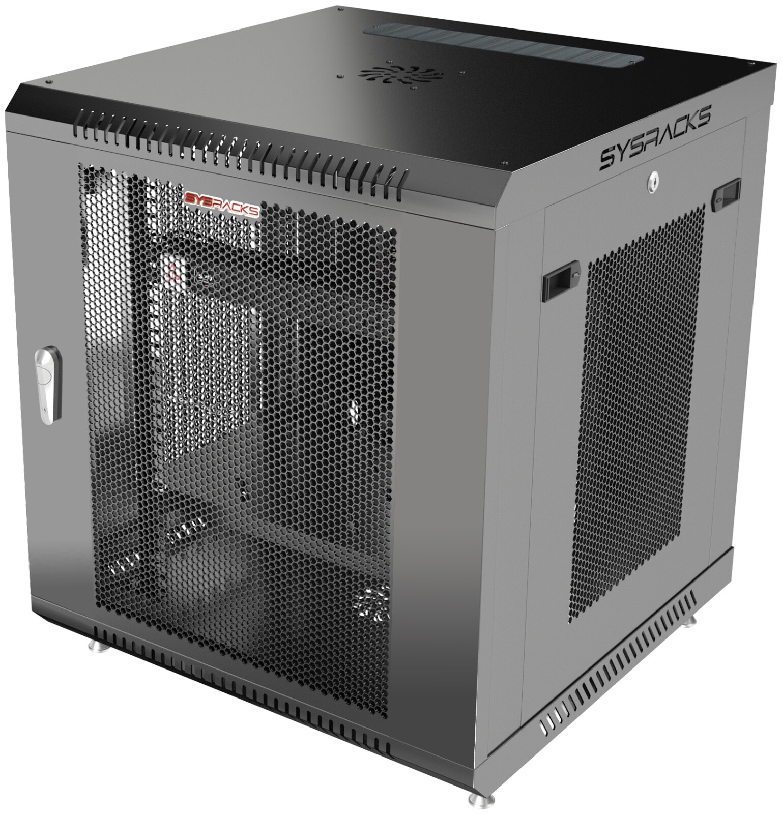 Sysracks 12U Wall Mount Server Rack Cabinet 24" Deep 19" Network Enclosure