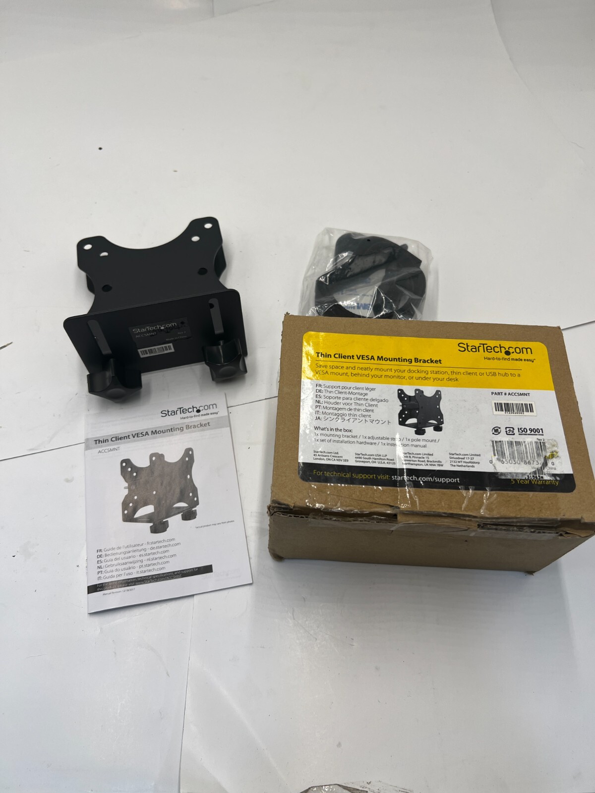 2 Packs StarTech Thin Client Mount VESA Mounting Bracket ACCSMNT Black Durable