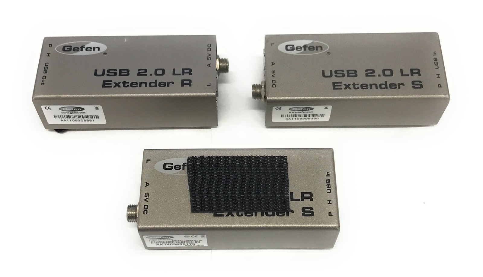 Lot of 3 Gefen EXT-USB2.0-LR USB 2.0 LR Extender Hubs 330FT Extended Range