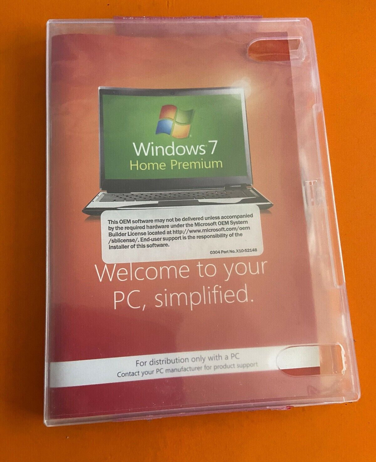 Microsoft Windows 7 Home Premium 64 Bit Full Version DVD with Product Key