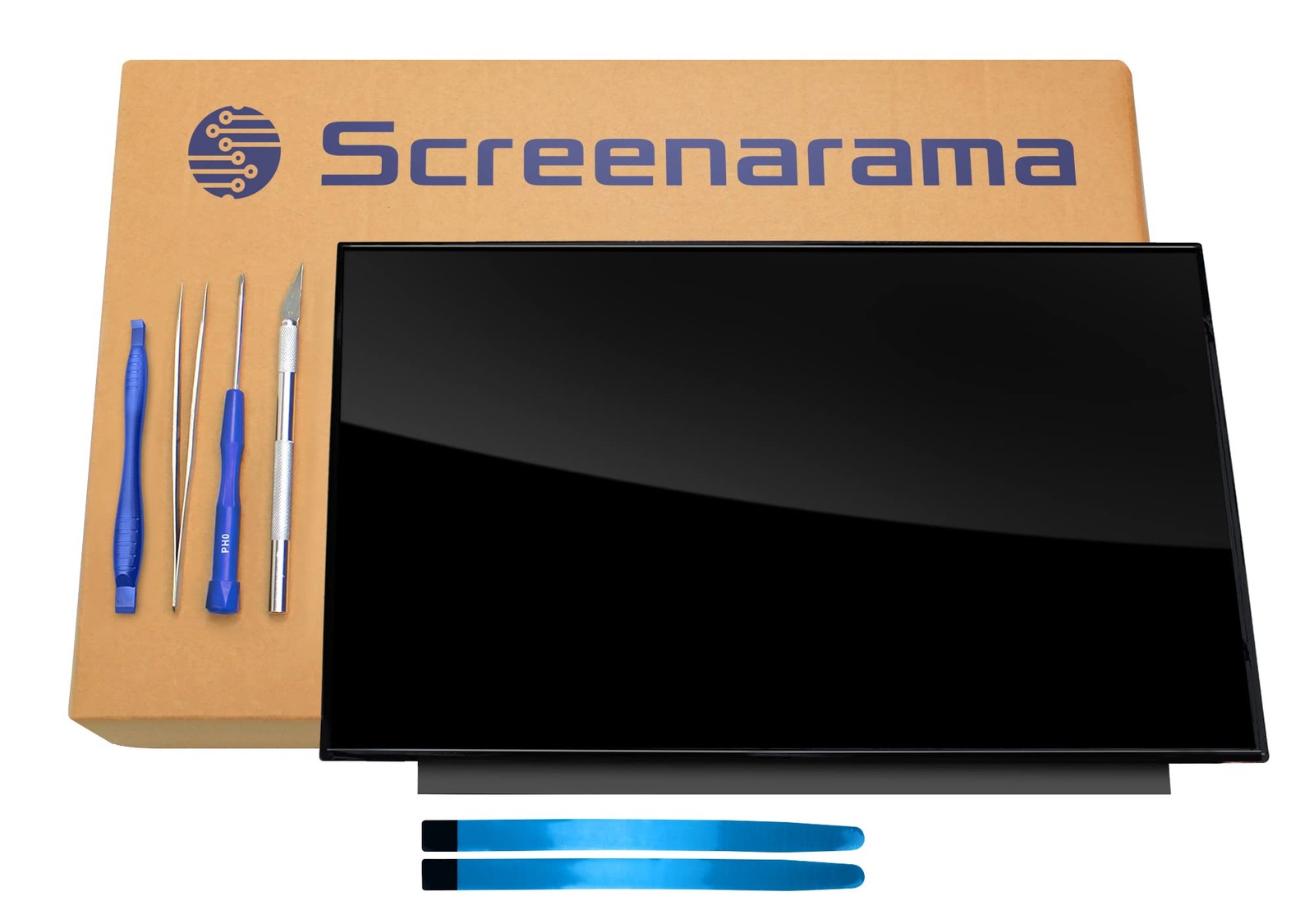 SCREENARAMA Screen Replacement for B156XTK02.0 HW0A HW1A HW5A, HD 1366x768, OnCe
