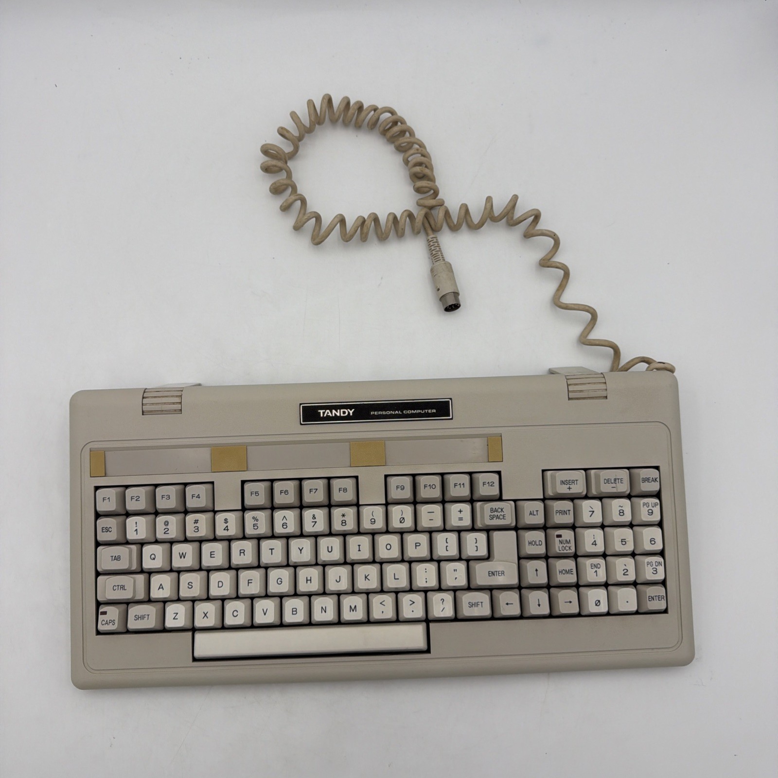 Restored Tandy 1000 90-Key Keyboard 8-Pin DIN SX TX HD Retrobright Serviced