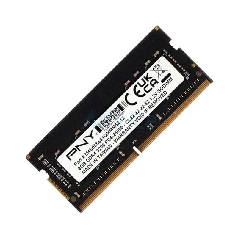 PNY Performance 8GB DDR4 3200MHz SODIMM Laptop RAM CL22 MN8GSD43200-TB