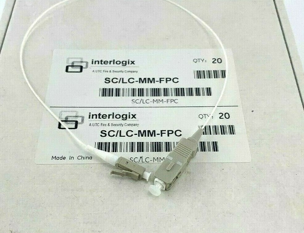 Interlogix SC/LC-MM-FPC GE Multi-Mode Fiber Patch Cable 15" SC -LC  20x Bulk Lot
