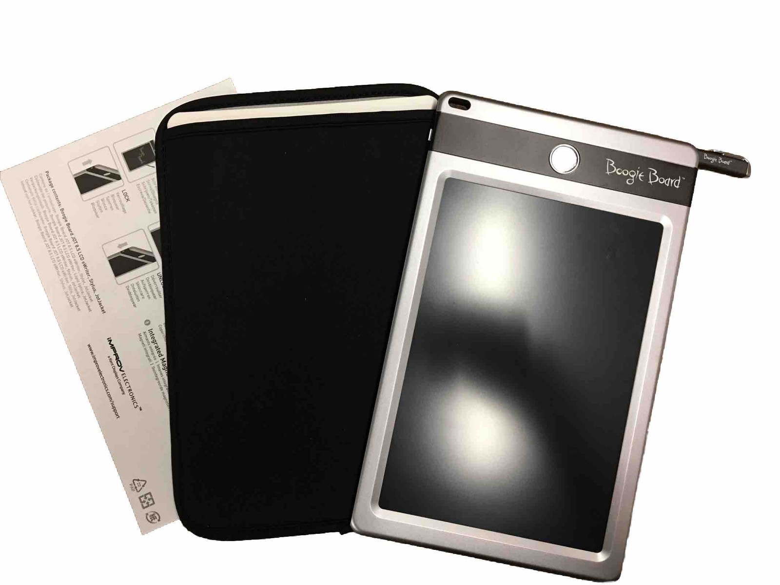 Boogie Board 8.5-Inch LCD Writing Tablet, Black Magnetic NEW NO BOX