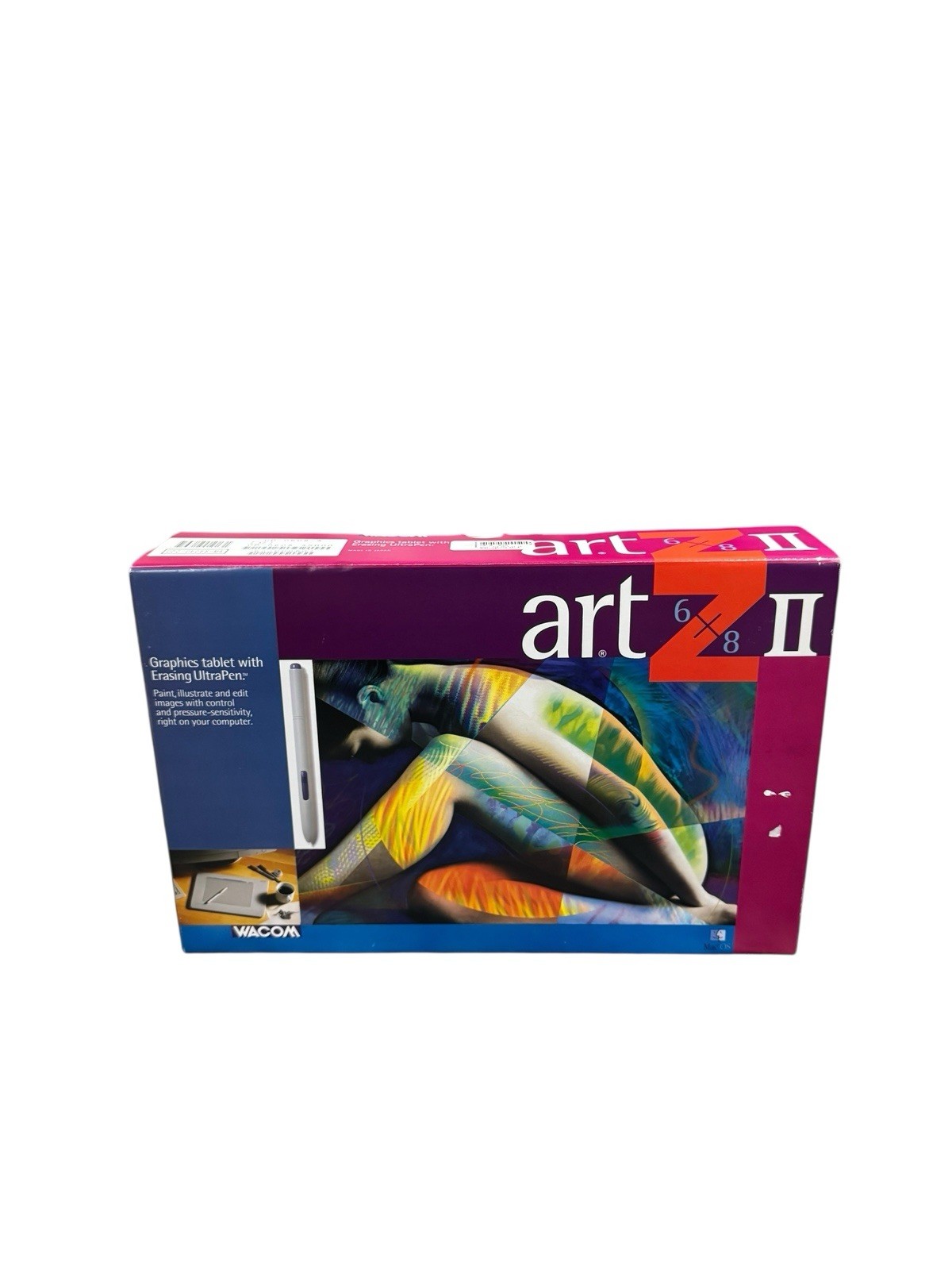 NEW VTG Wacom ArtZ II 6x8 graphics tablet & ACCESSORIES UD2-0608S-MA APPLE MAC