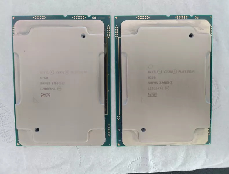 Intel Xeon Platinum 8268 SRF95 24-Core 2.9GHz 35.75MB LGA3647 Server CPU FedEx