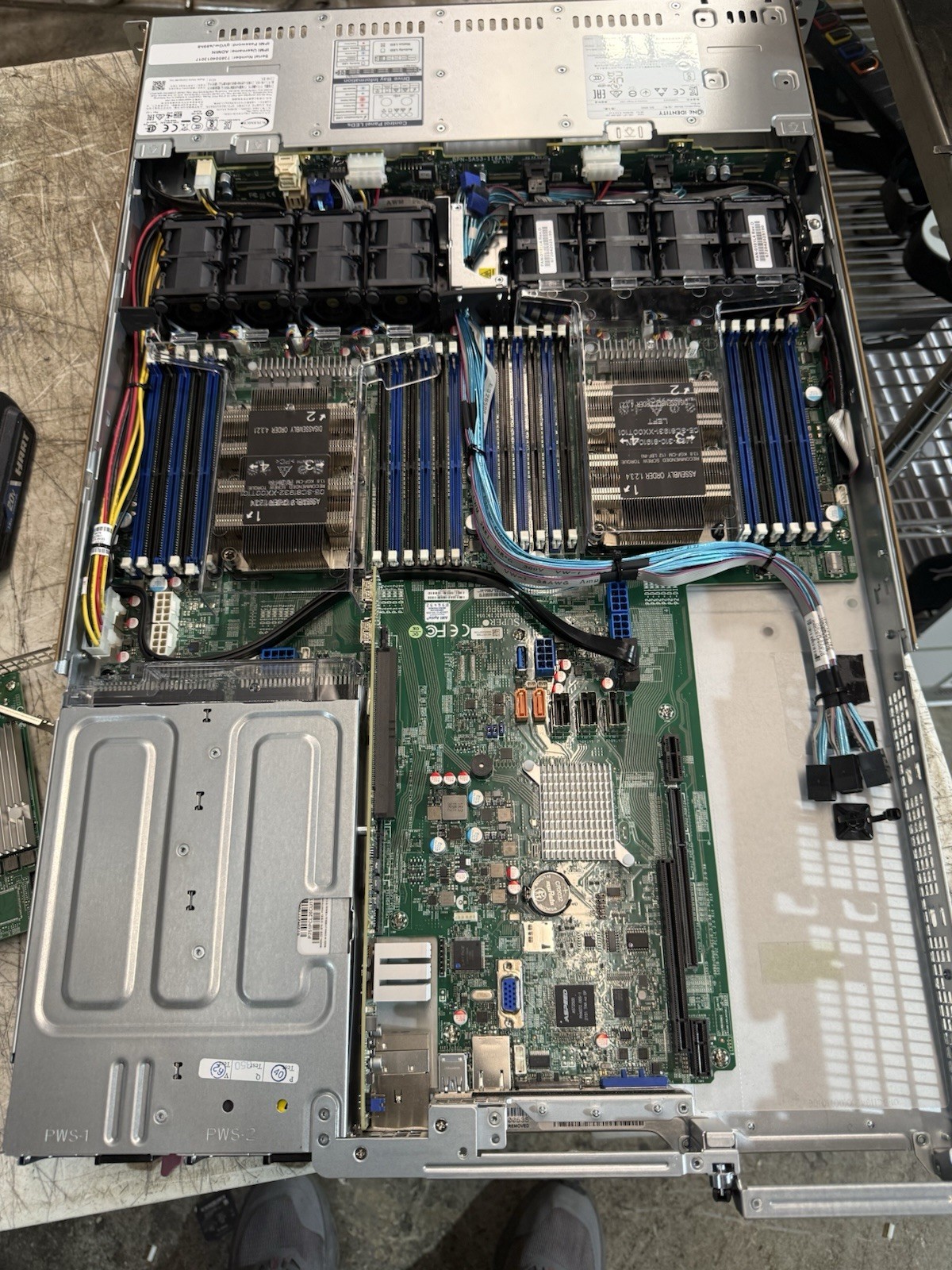SuperMicro  X11DPU Motherboard 2x PWS AND  2x Xeon SILVER 4110 CPU / NO RAM/HD