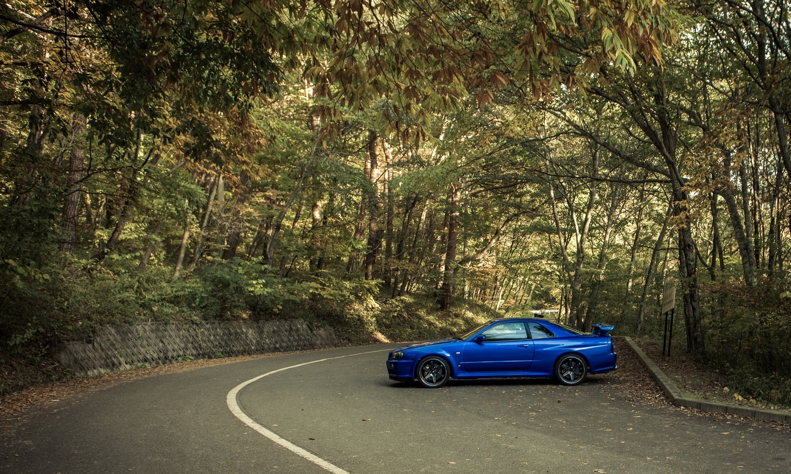 Cars nissan jdm r34 skyline Desk Mat Stitched