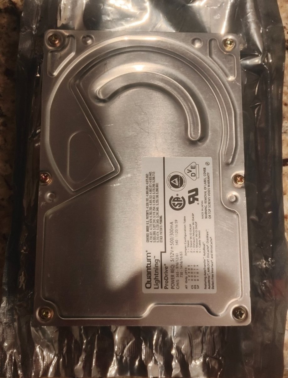 Quantum ProDrive IDE Hard Drive - Model 540AT TESTED low use