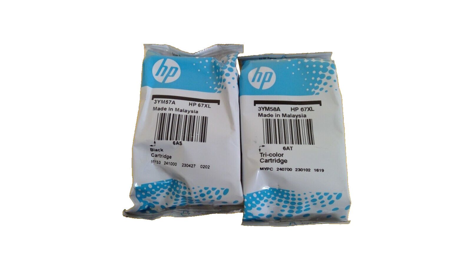 Genuine OEM HP 67XL Black-67XL Tri-color Ink Bulk Packaging 