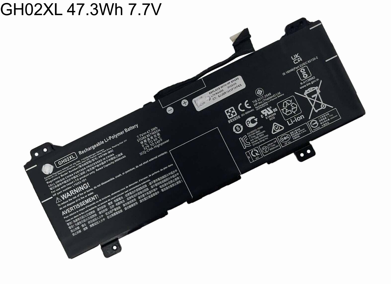 Genuine GH02XL Battery for HP Chromebook 11A G8 14 G6 X360 11 G3 14A-NA0023CL
