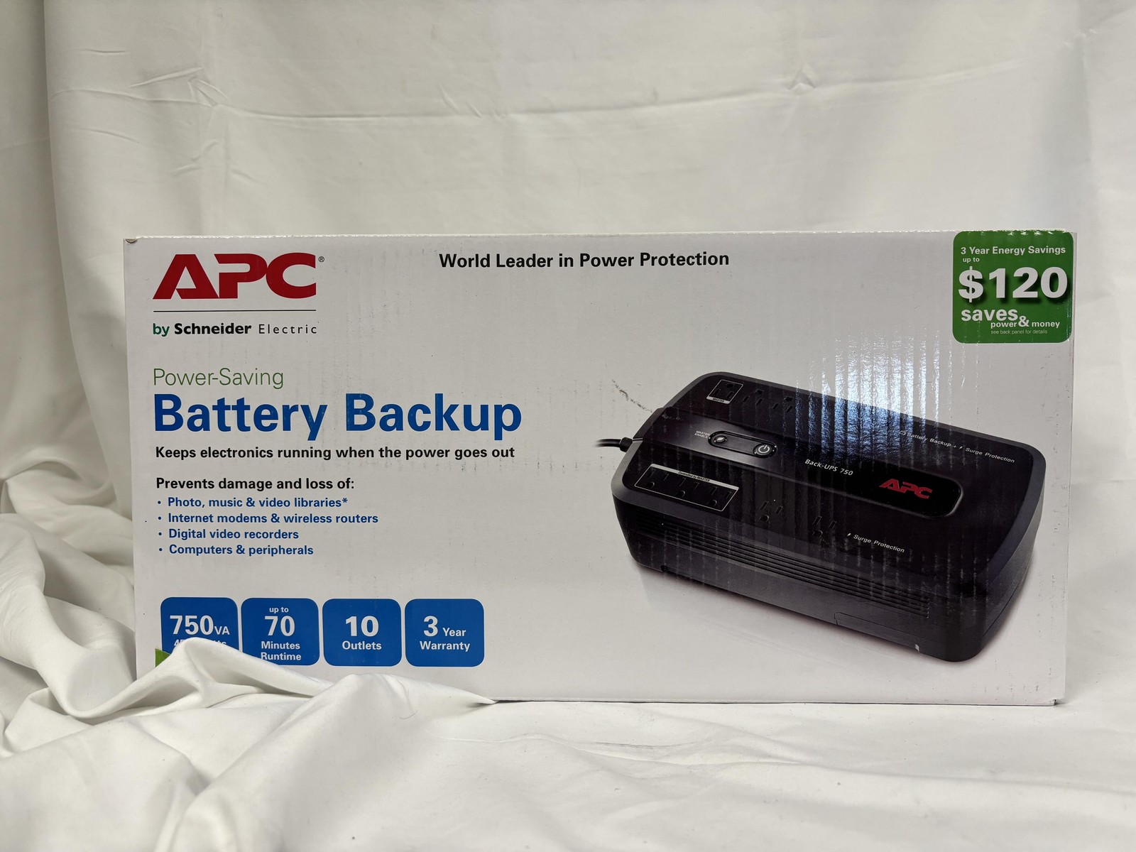 New APC Back-UPS ES 750VA 120V BE750G