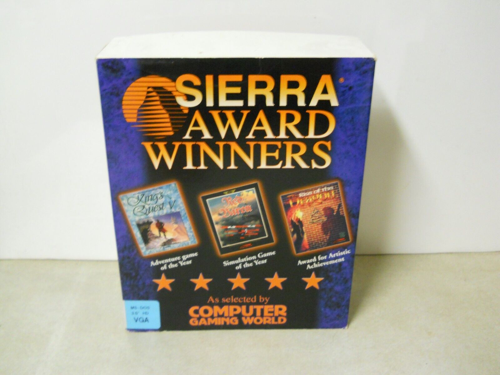 Sierra Award Winners Rise of the Dragon & Kings Quest V PC MS-DOS Video Game