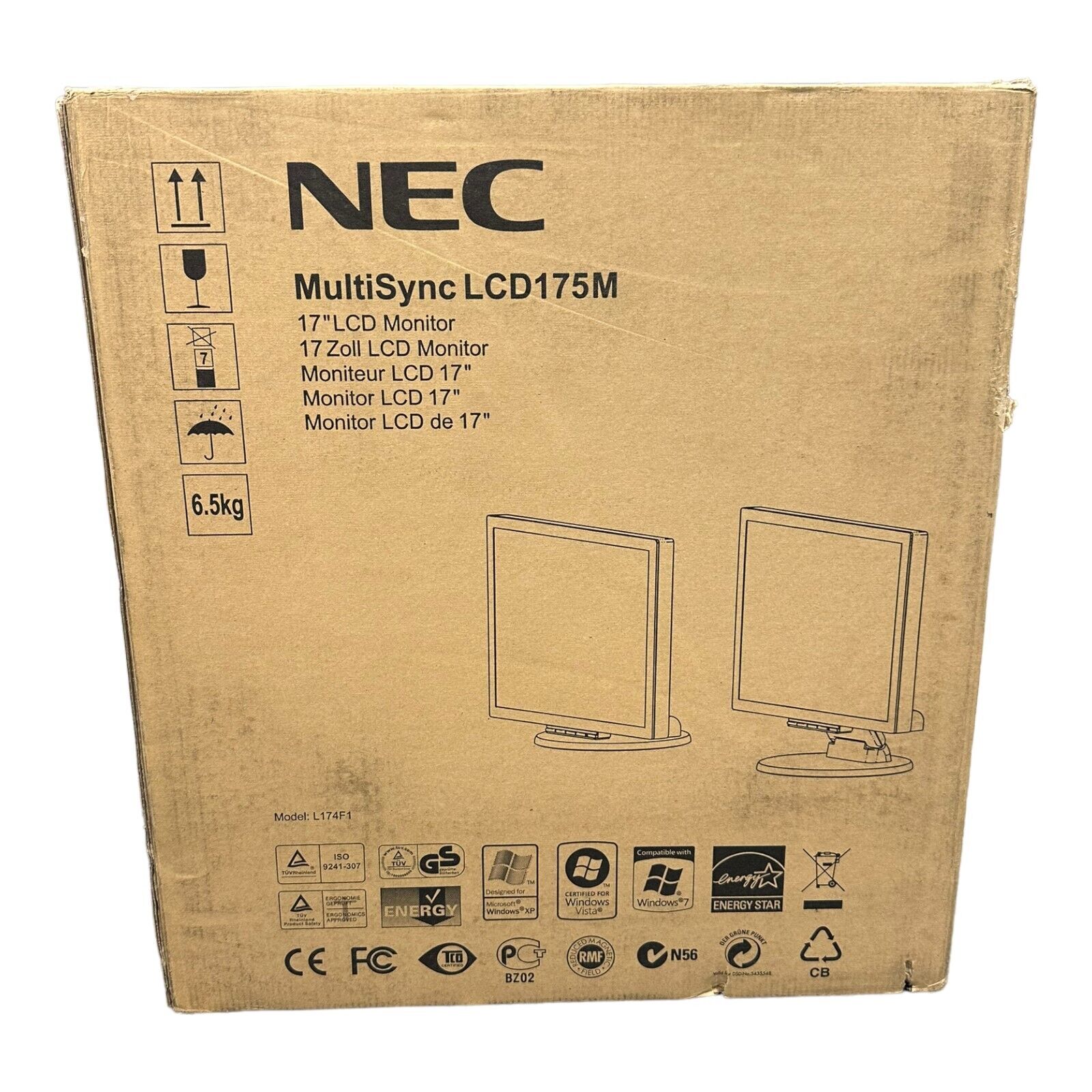 NEC MultiSync LCD175M LCD MONITOR 17\