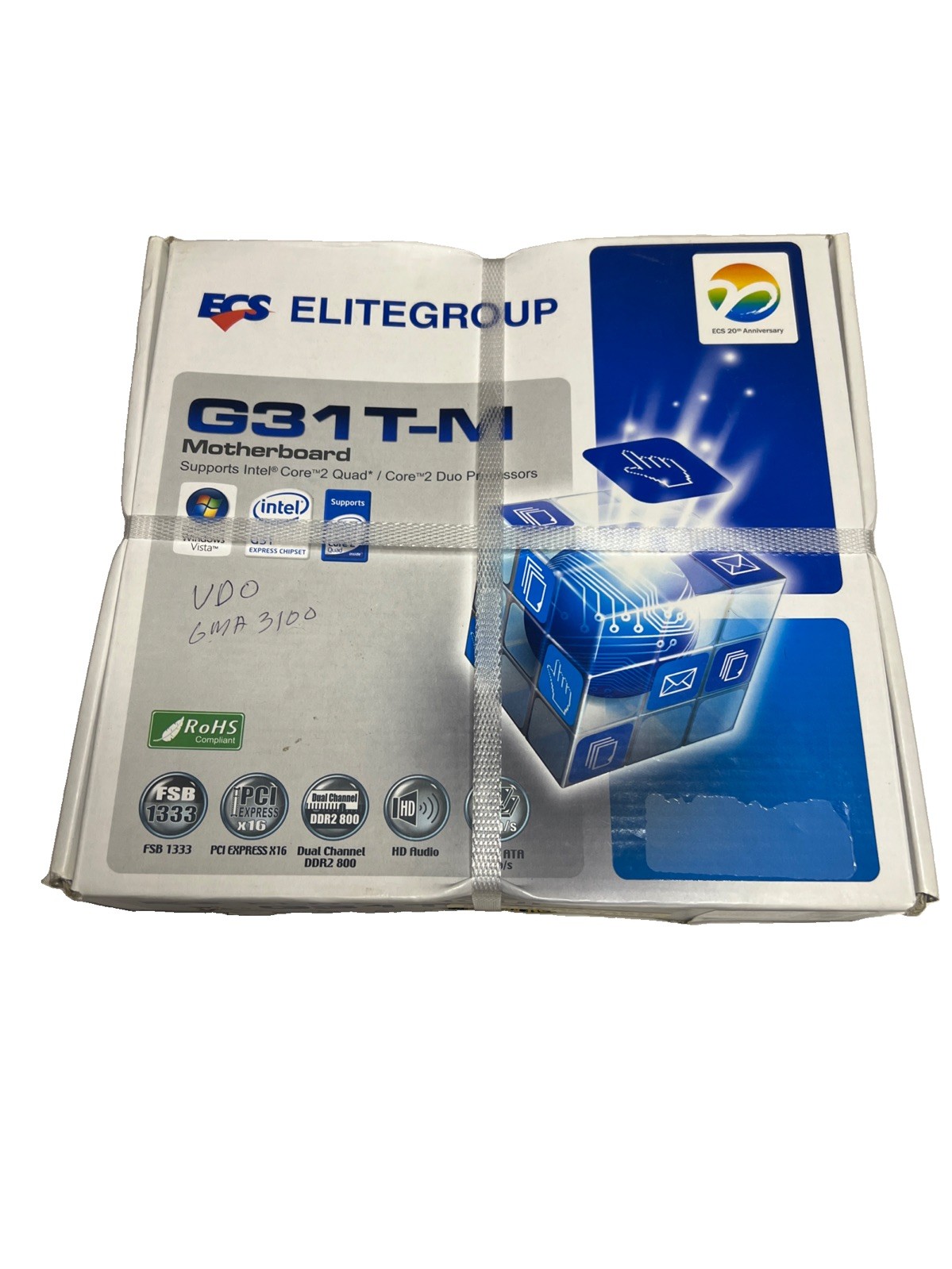 EliteGroup Computer Systems G31T-M, LGA 775/Socket T, Intel Motherboard free shi