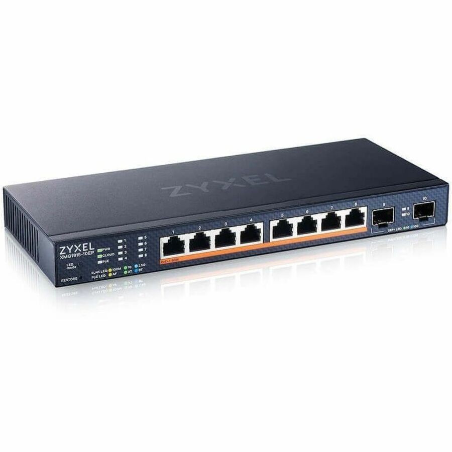 Zyxel 8-Port Multi-Gig 2.5G Smart Managed POE Switch XMG1915-10EP