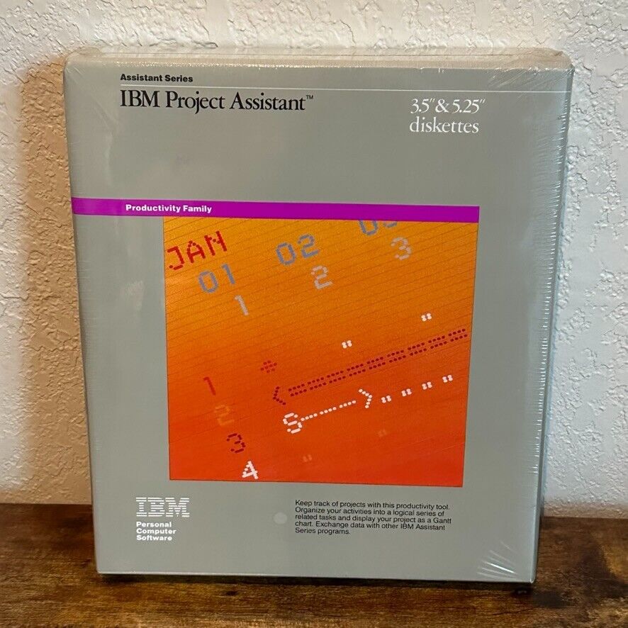 NEW Vintage IBM Project Assistant Software 3.5 & 5.25 Disks Factory Sealed
