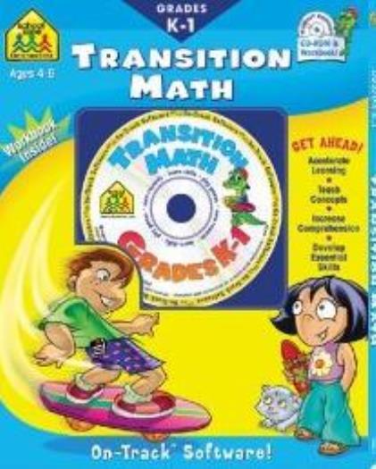 School Zone: Transition Math Grades K-1 PC MAC CD learn telling time shapes game