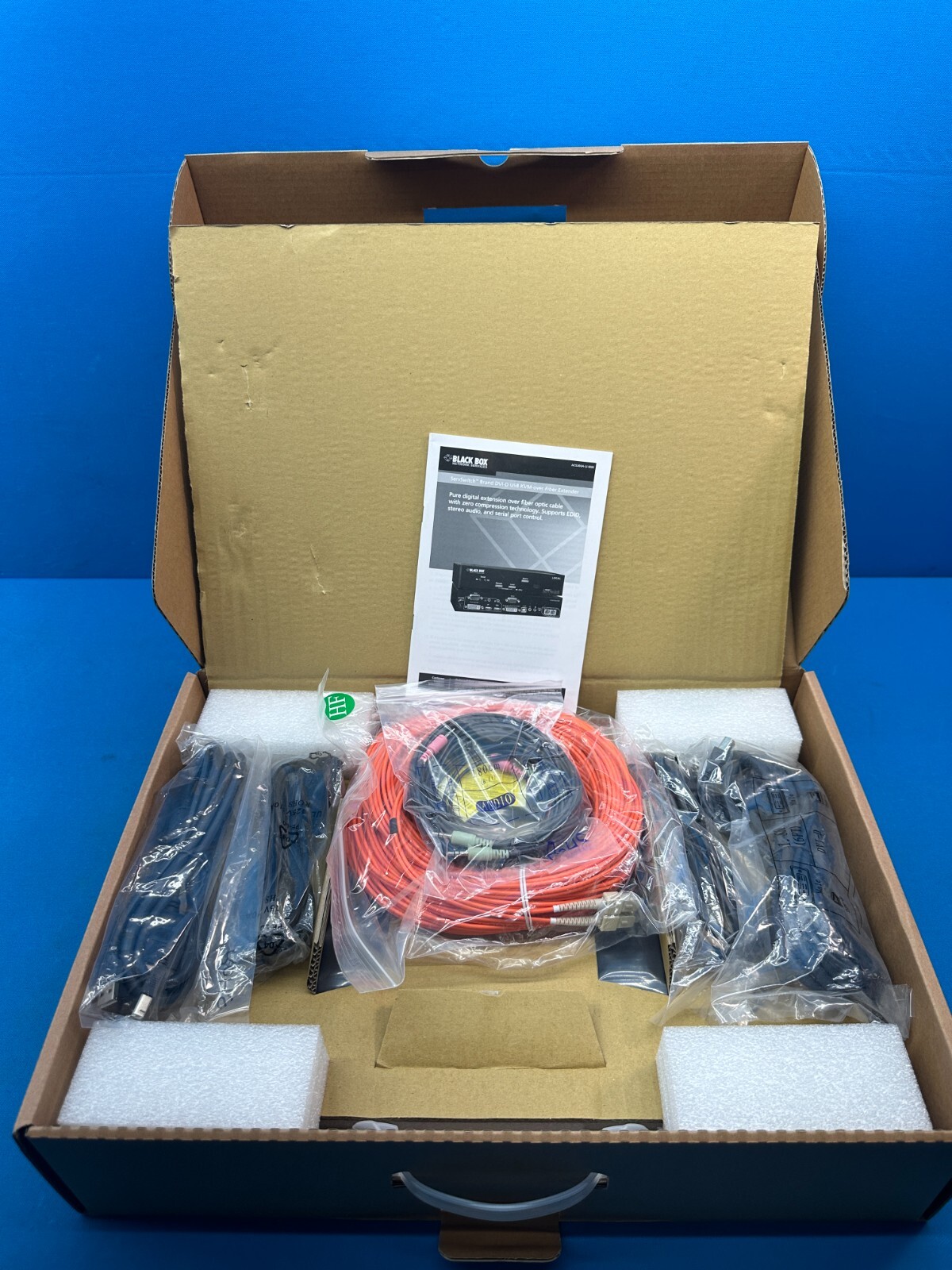 Black Box ACS260A-U-MM ServSwitch DVI-D USB KVM-Over Fiber Optic Extender Kit