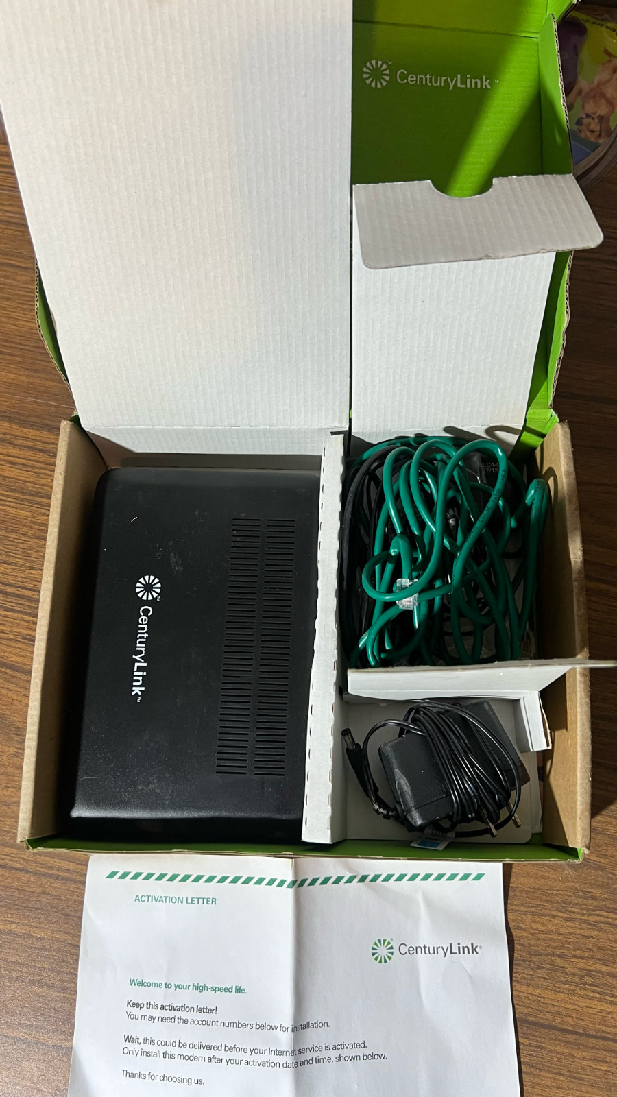 CenturyLink ZyXEL PK5001Z DSL Wireless Modem Router Kit Power Supply