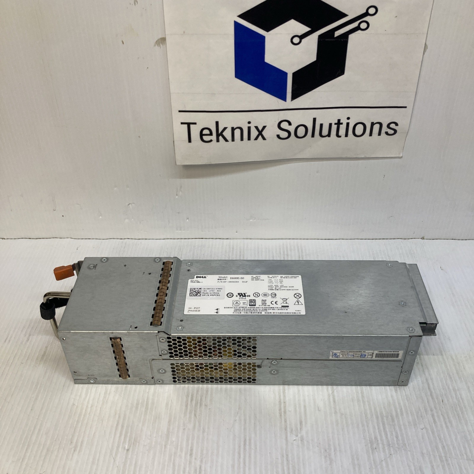For Dell Powervault MD1200 MD3200 600W Power Supply 06N7YJ JD7W3 H600E-S0