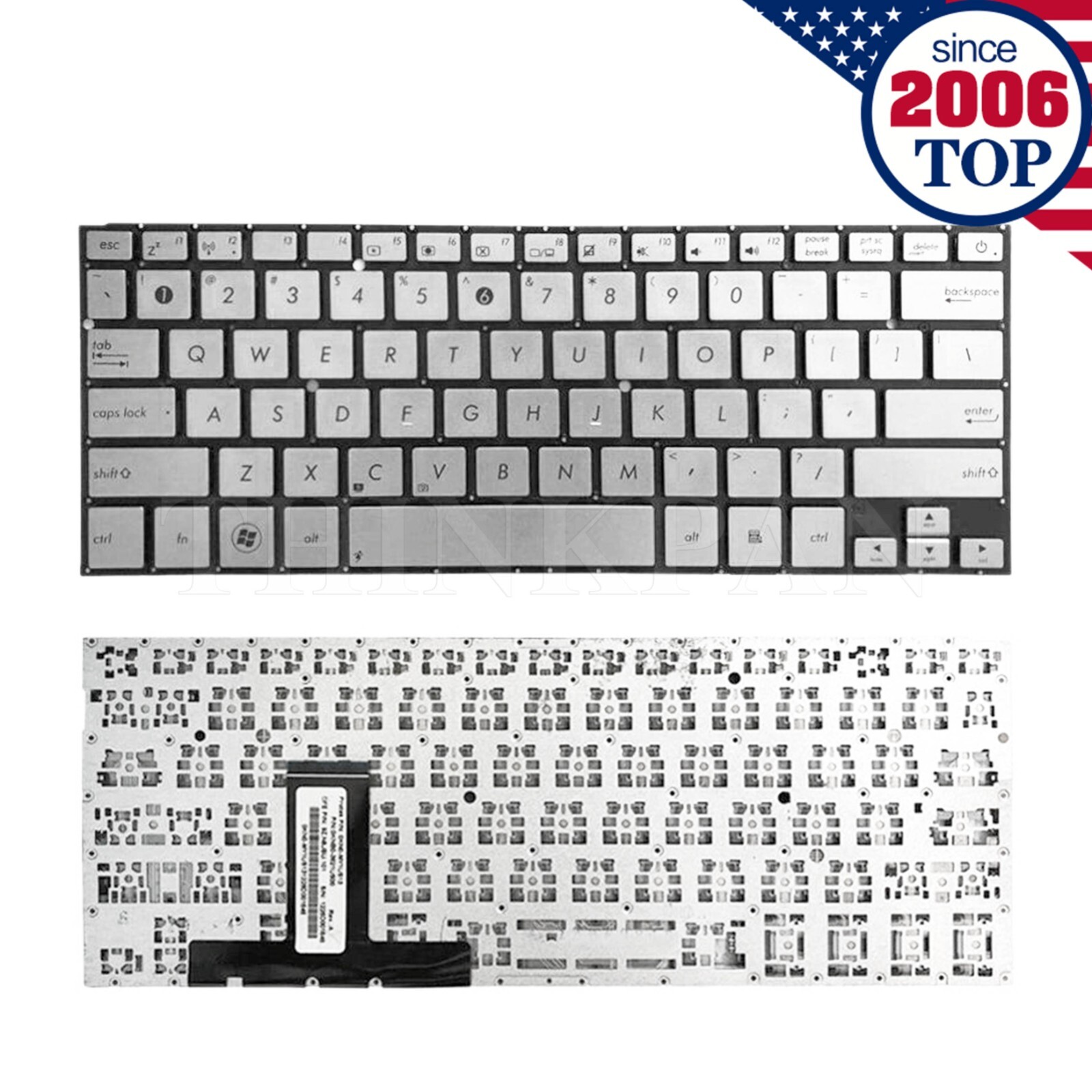 New US Keyboard For Asus UX31 UX31A UX31LA UX31E Silver No Backlit little Enter