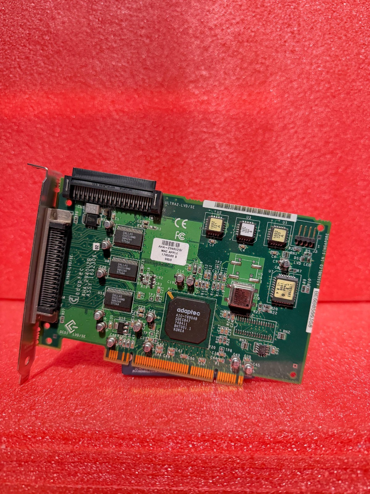 Adaptec AHA-2940U2B/ Mac Apple 68pin PCI SCSI Controller Card