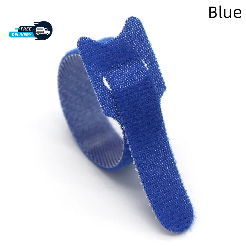 Reusable 10-100Pcs Hook and Loop Cable Ties Fastening Organizer DIY Cord Straps●