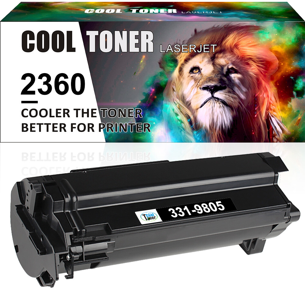 1 Pack Toner Cartridge for Dell B2360d B2360dn B3460dn B3465dn B3465dnf Black