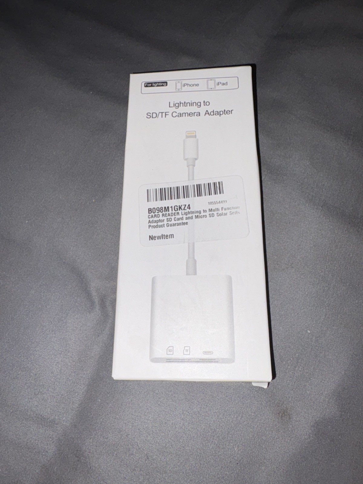 Lightning to SD/TF Camera Multi Function Adapter S-309