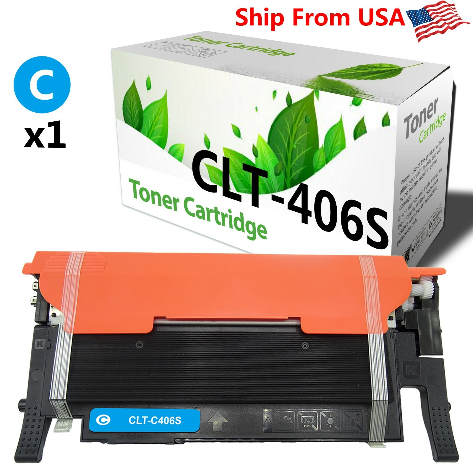 1 PK Compatible Toner Cartridge for Samsung CLT-406S 406S CLP-362 363 366W 367W