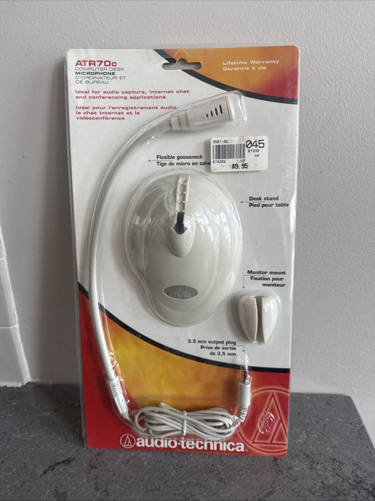 Audio Technica ATR70C Computer Desk Flexible Microphone 3.5mm Jack New