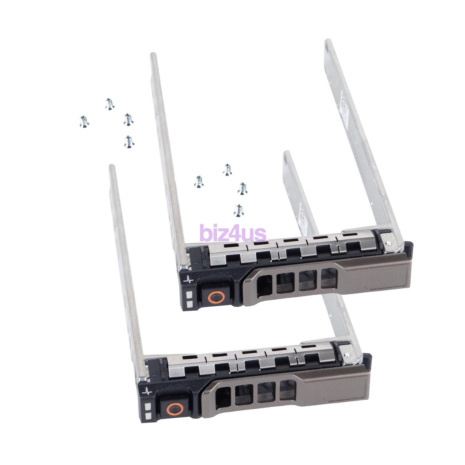 2X G176J 8FKXC 2.5" HARD DRIVE CADDY TRAY FOR DELL POWEREDGE R620 R630 R720 R730