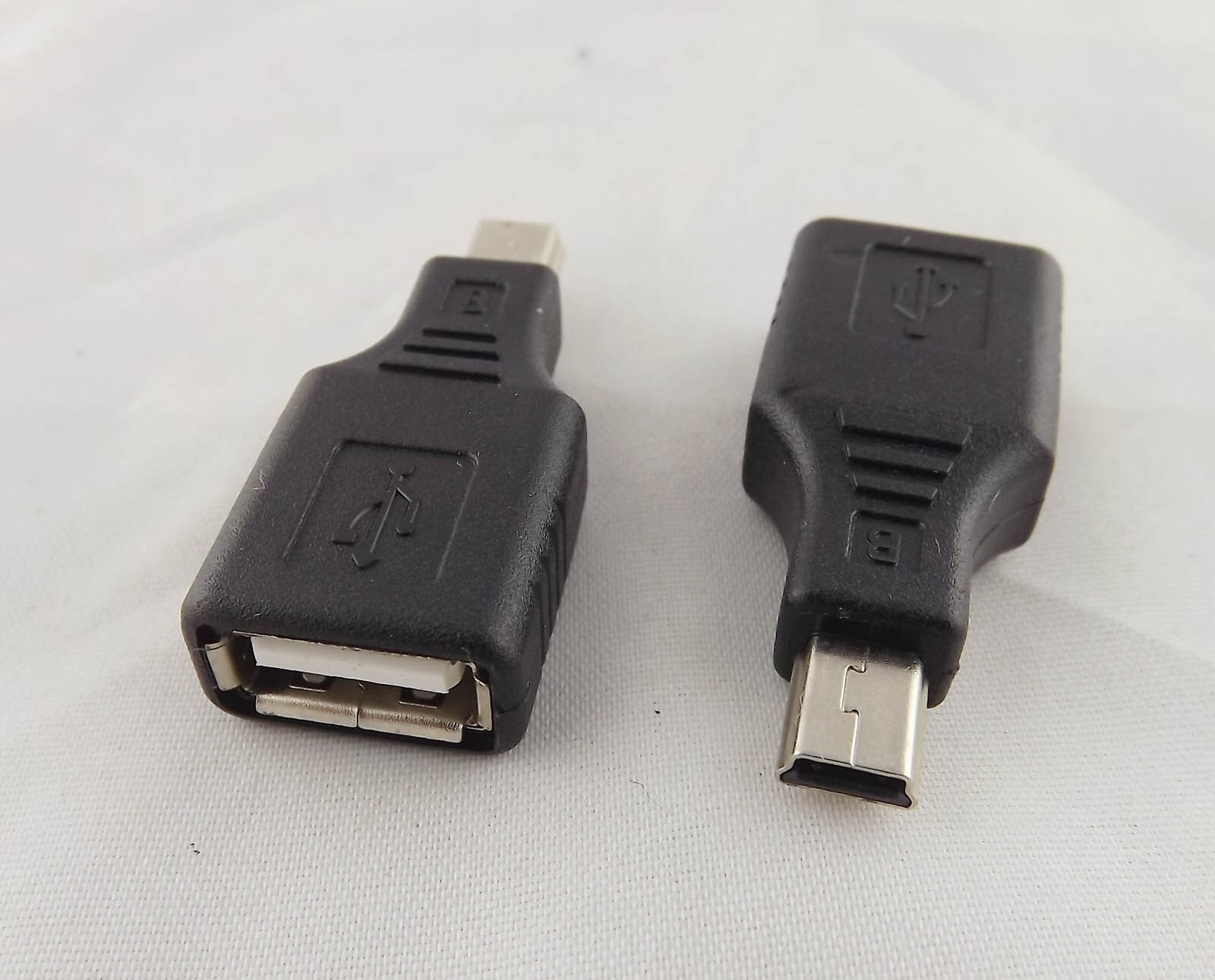 10pcs F/M USB 2.0 A Female To Mini USB B 5 Pin Male Plug OTG Adapter Converter