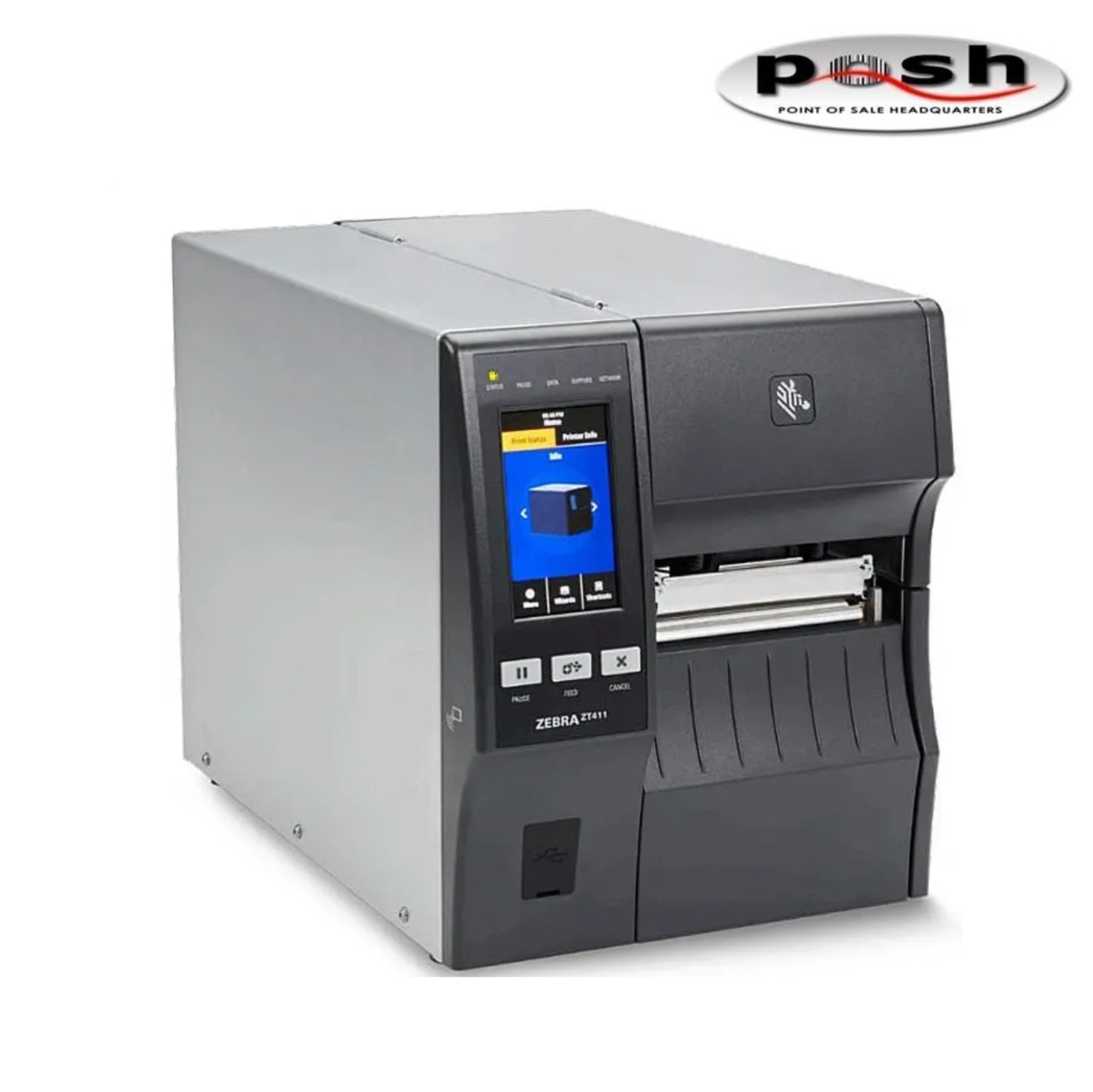 Zebra ZT411 Industrial Thermal Transfer Barcode Label Printer 300 dpi LAN USB BT