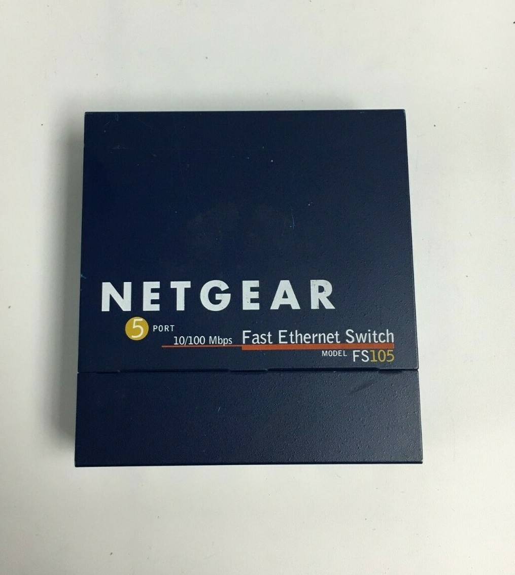 Netgear FS105 5 Port Fast Ethernet Switch (no power adapter)