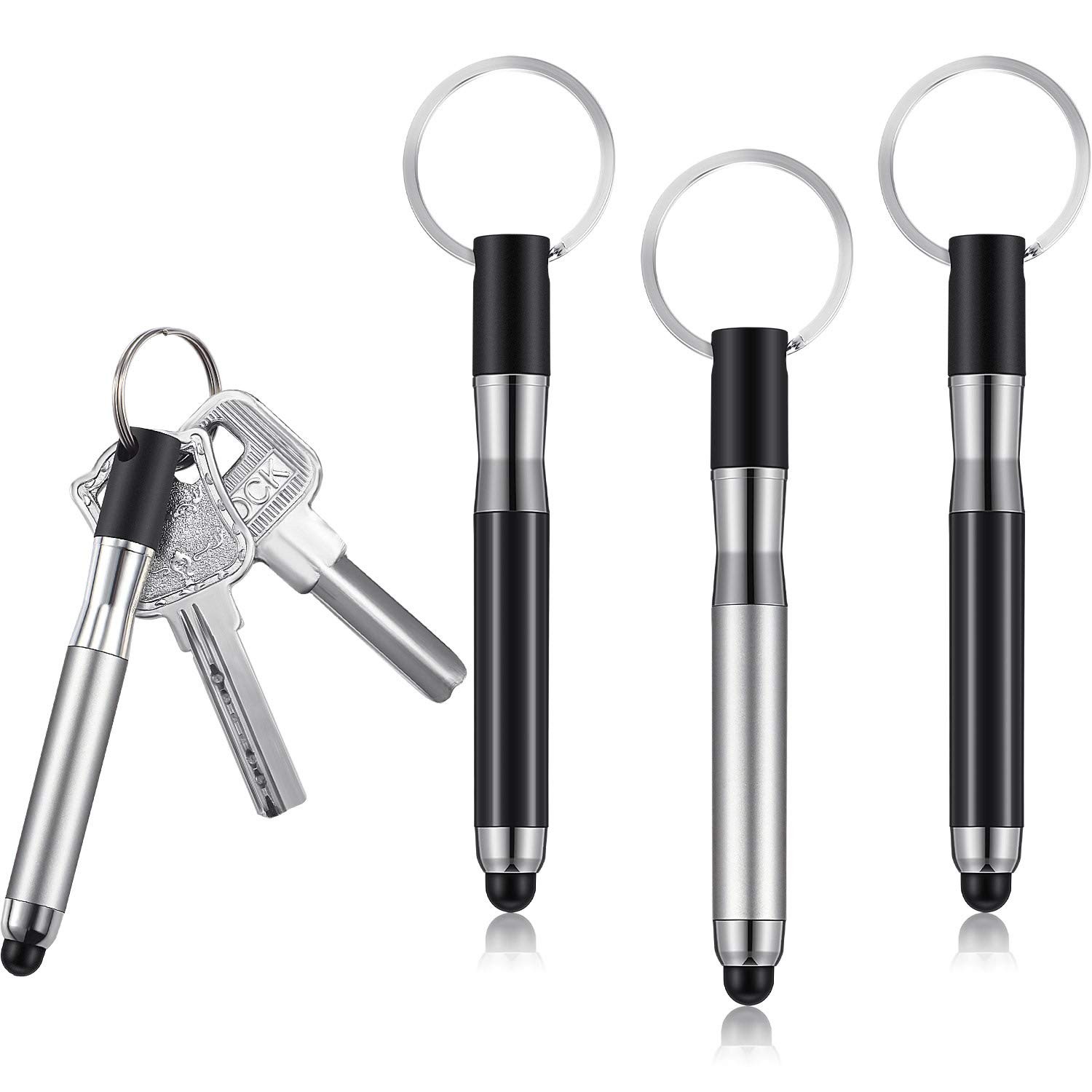4 Pcs Mini Stylus Pen with Keychain for Touchscreen