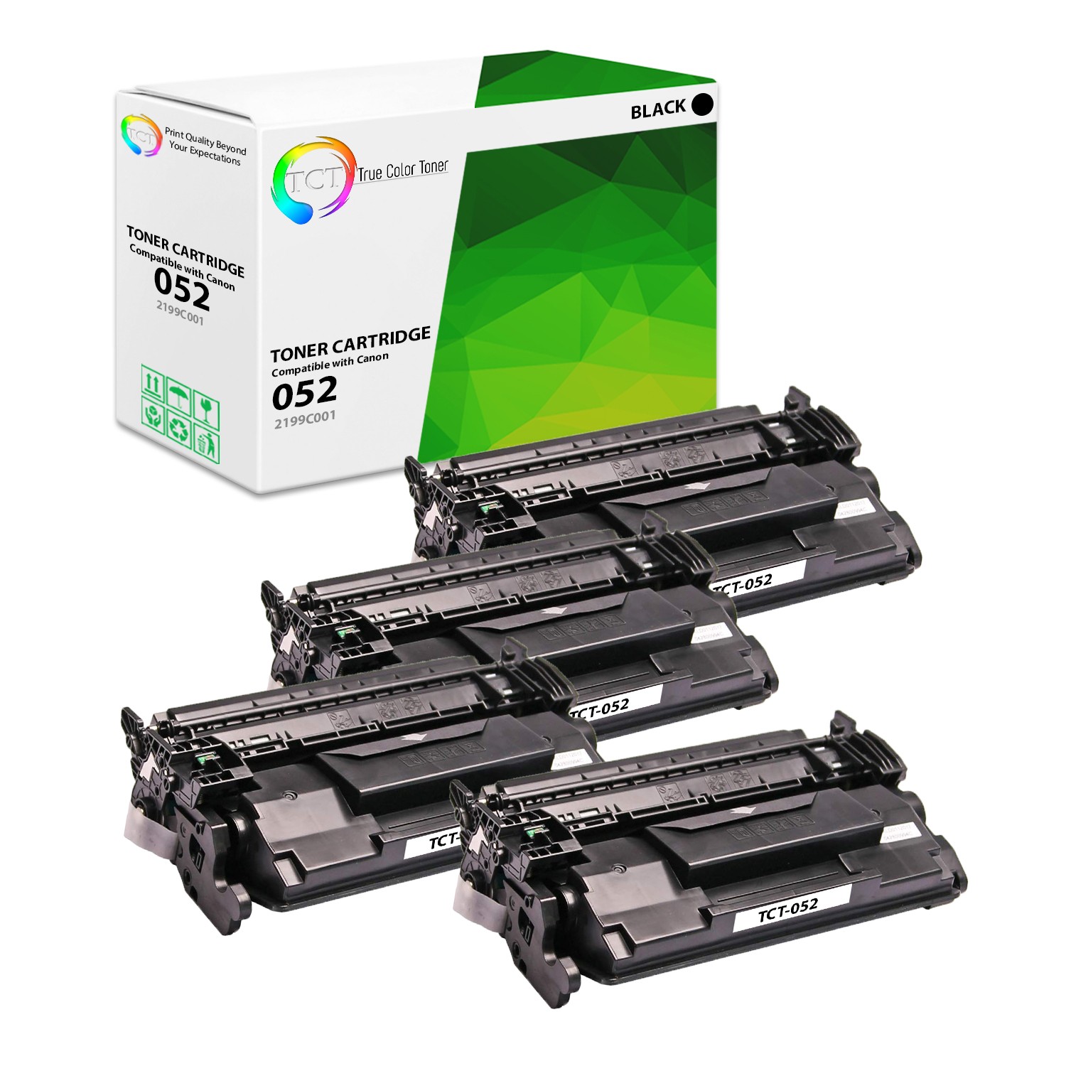 4Pk TCT 052 For Canon ImageClass MF426dw MF424dw LBP214dw Compatible Toner