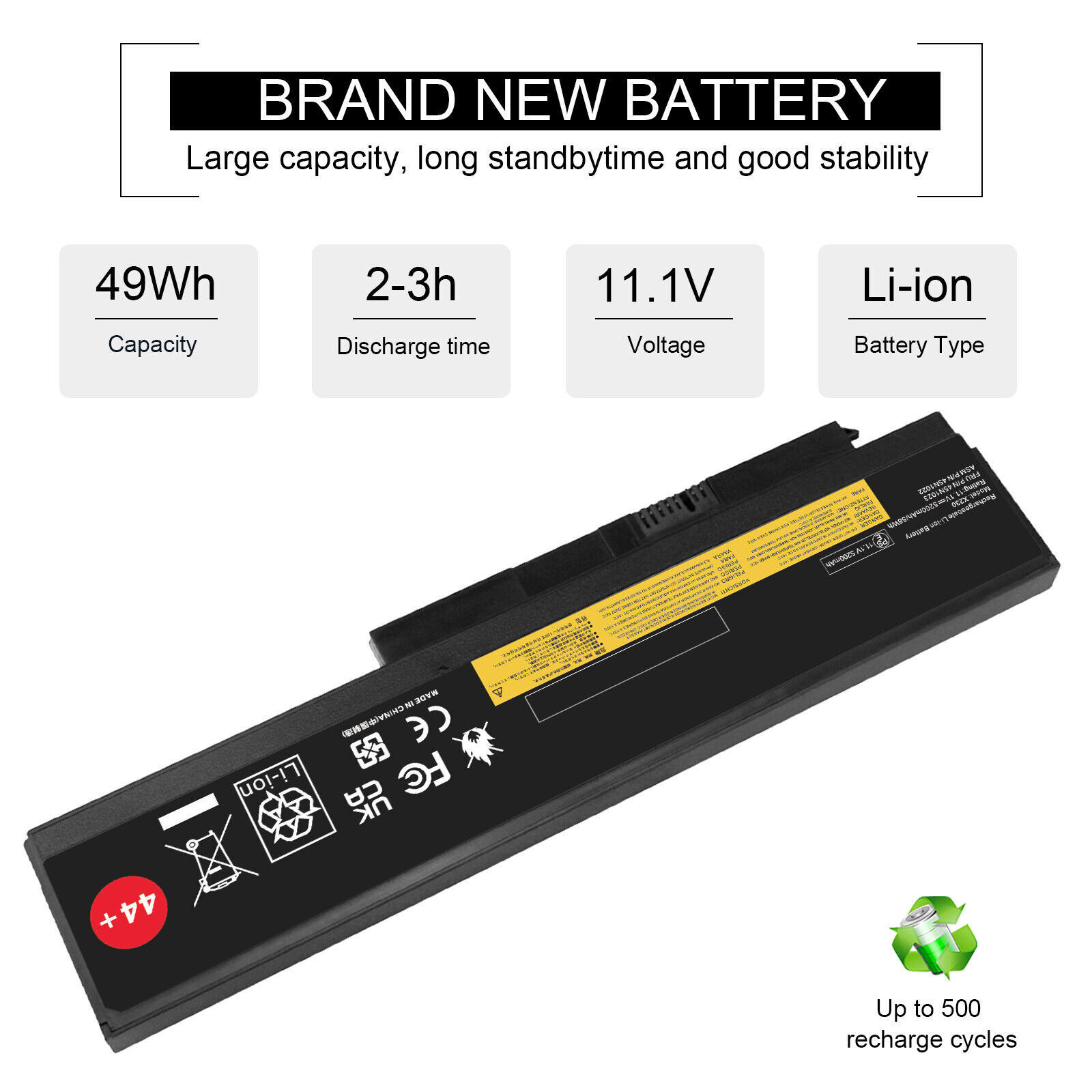 44++Battery for Lenovo ThinkPad X220 X220i X220s X230 X230i 6/9Cell