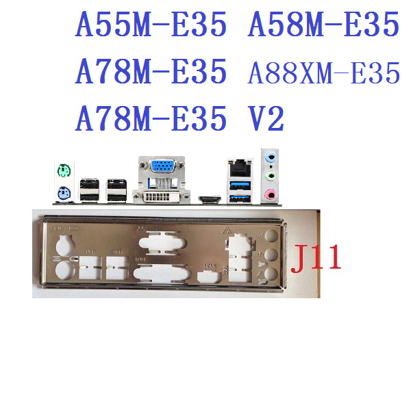 I/O SHIELD FOR MSI A88XM-E35 A78M-E35 V2 A55M-E35 A58M-E35